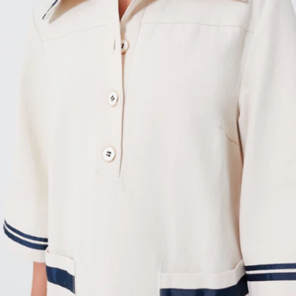 Tuckernuck Pomander Place Gardenia Hart Shirt Dress (S) - Picture 5 of 6